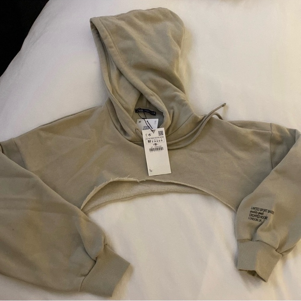 Zara Cropped Hoodie